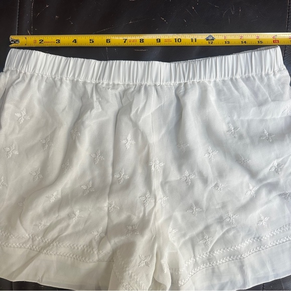 Anthropologie Elevenses White Costa Maya Shorts Size Medium NWT - Picture 10 of 14